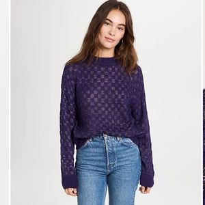NWT Moon River Check Sweater